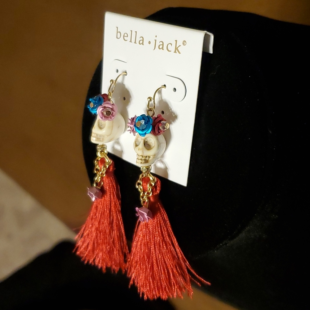 Skull Earrings Bella Jack - Picture 3 of 6